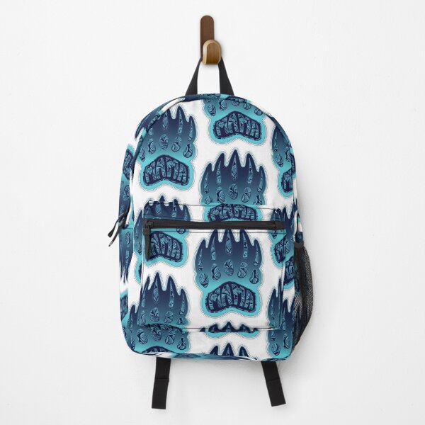 Item preview, Oceanic Blue Mama Bear Claw Illustration with Native American inspired Paisleys & Mountains embedded in designed and sold by Caummon Thread.