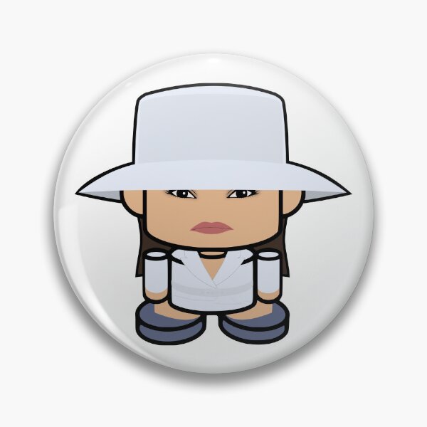 Item preview, Lady Best POLITICO'BOT Toy Robot (White Hat & Frown) designed and sold by Carbon-Fibre Media.