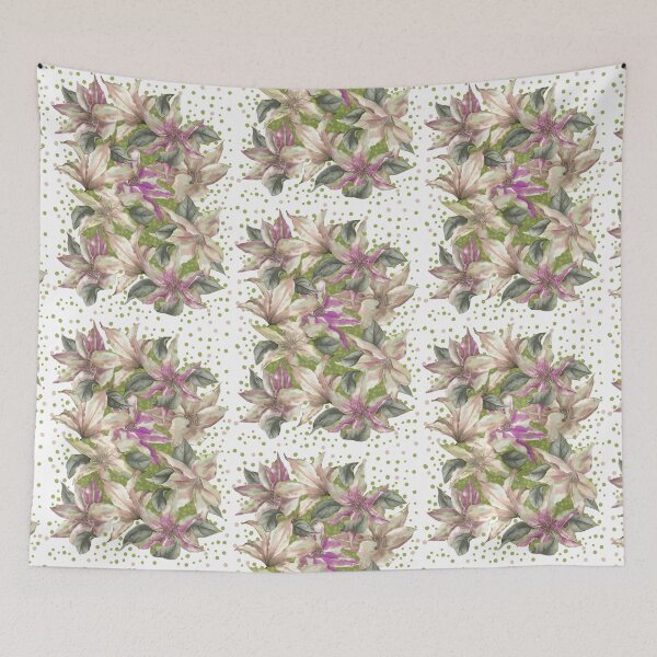 Item preview, Pink Purple Clematis designed and sold by Tina Veenstra.