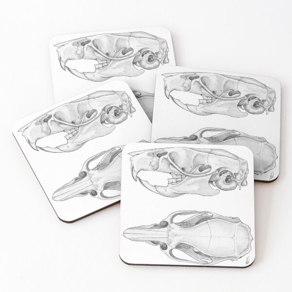 Item preview, rat skull pencil sketch designed and sold by GorgeousScience.