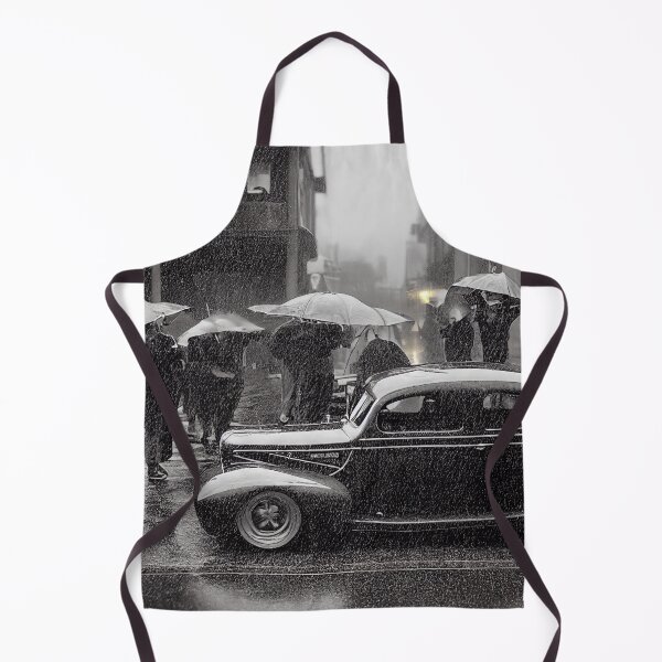 Item preview, Vintage Hot Rod in the Rain, a perfect gift for all American Hot Rod fans designed and sold by RodZnRoll.