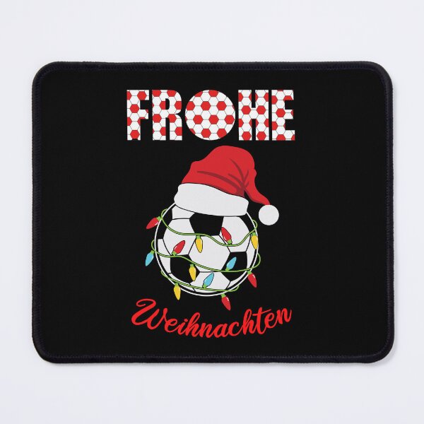 Item preview, Frohe Weihnachten - Fußball mit Weihnachtsman Hut designed and sold by Georgy09.