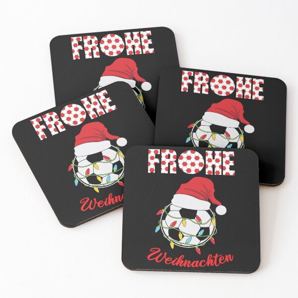 Item preview, Frohe Weihnachten - Fußball mit Weihnachtsman Hut designed and sold by Georgy09.