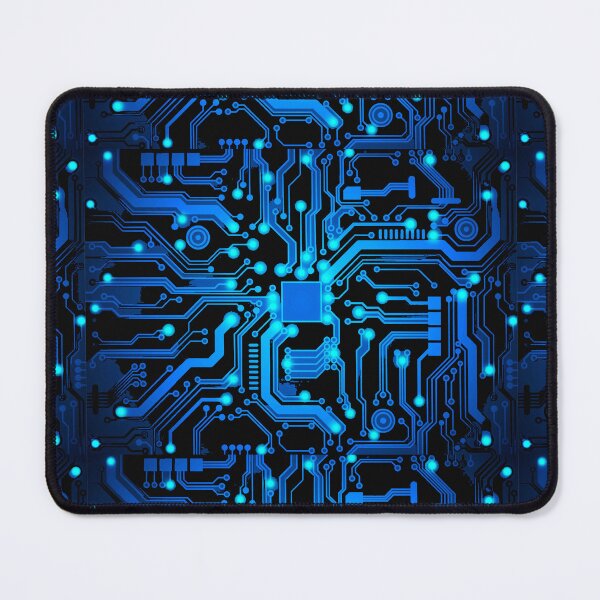 Item preview, Blue Circuit Board on black designed and sold by Jen K Wilson.