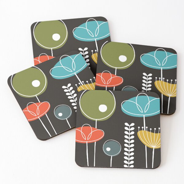 Item preview, Mid Century Flowers Simple designed and sold by Amy VanMeter.