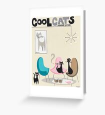 Cool Cats Magazine Greeting Card