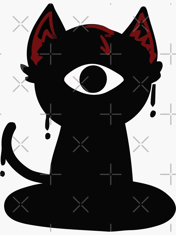 "DOORS Seek Cat hide and Seek horror" Sticker for Sale by bouberri