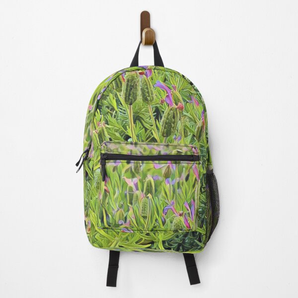 Item preview, Lavender Purple Flowers Green Lavandula Shrub Bush designed and sold by TastyTonic.