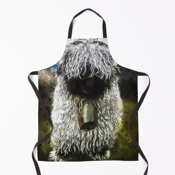 Item preview, Swiss Valais Blacknose Sheep, Fluffy Valais Blacknose Sheep Art, Cute Swiss Sheep Farm Animal Portrait, Adorable Swiss Valais Blacknose Sheep designed and sold by Paintcorner.