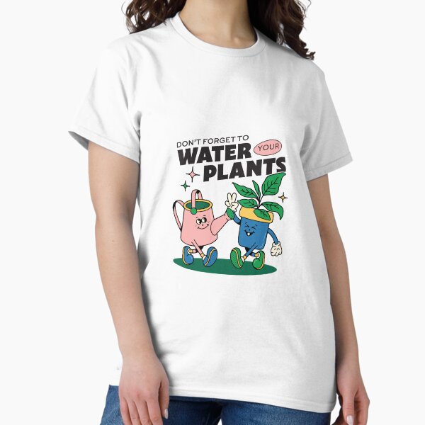 Item preview, Water Your Plants - Retro Quote  designed and sold by PinkSundayArt.