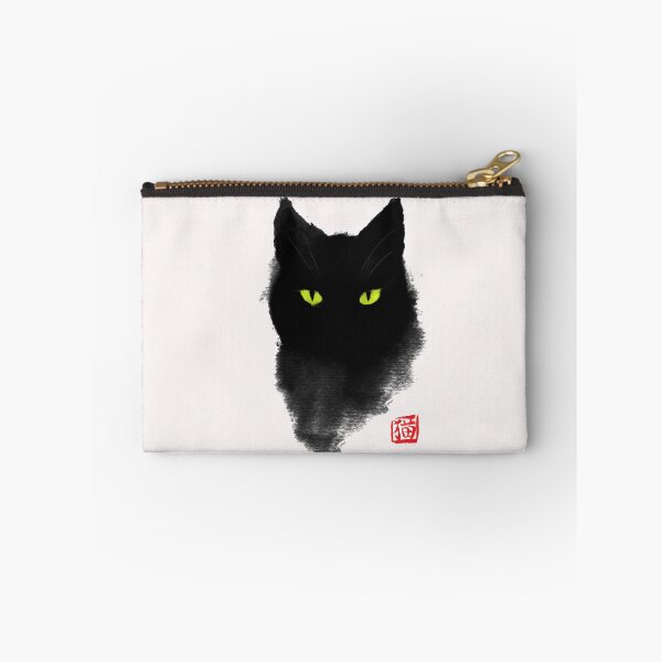 Item preview, Black Cat Ink - Beautiful Watercolor Illustration - Cute Fluffy Kitty designed and sold by BlancaVidal.