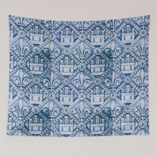 Item preview, Fleur de Lis in Blue designed and sold by Patricia L. Walker.