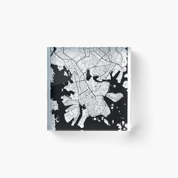 Item preview, Helsinki, Finland Street Map designed and sold by InkistPrints.