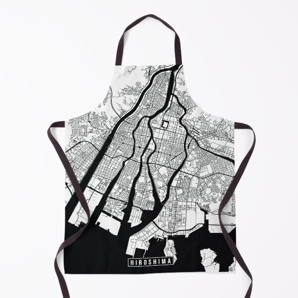 Item preview, Hiroshima, Japan ny Street Map designed and sold by InkistPrints.