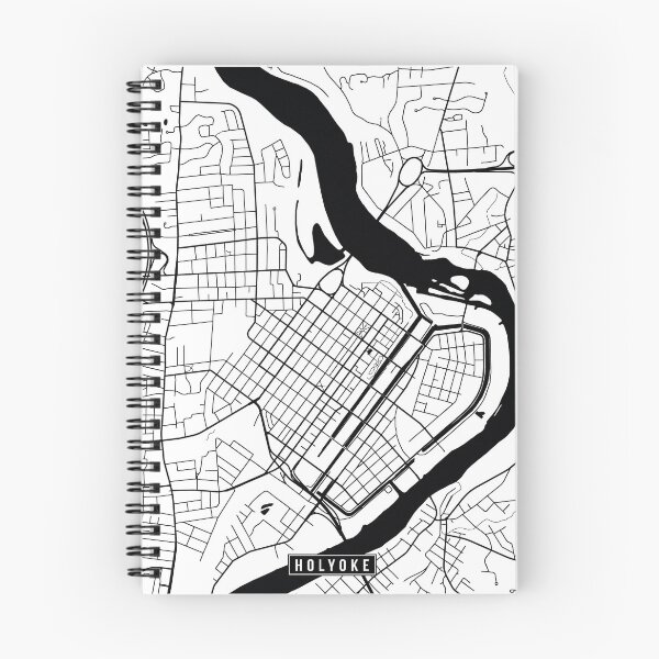 Item preview, Holyoke, Massachusetts Street Map designed and sold by InkistPrints.