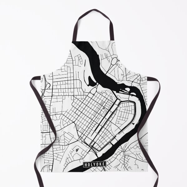 Item preview, Holyoke, Massachusetts Street Map designed and sold by InkistPrints.