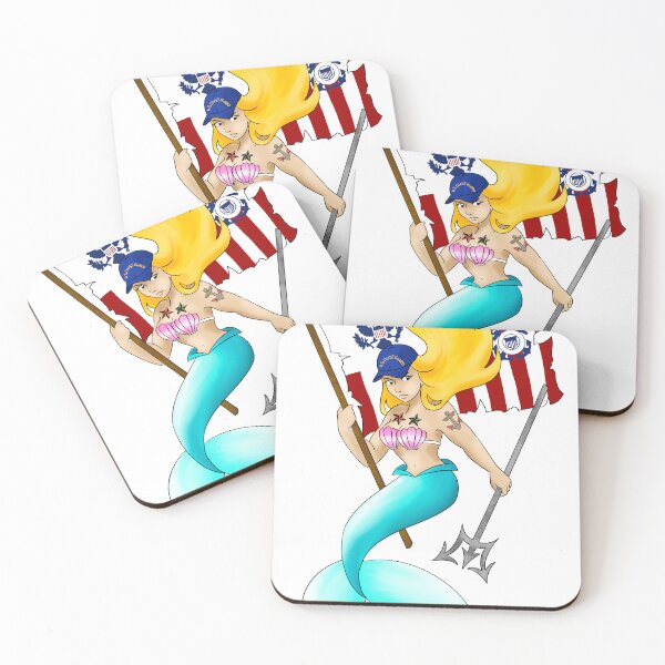 Item preview, USCG Mermaid designed and sold by ArtByKarla.