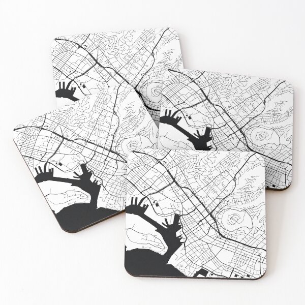 Item preview, Honolulu, Hawaii Street Map designed and sold by InkistPrints.