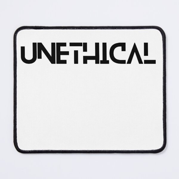 Item preview, UNETHICAL | MINIMAL UNETHICAL TEXT DESIGN designed and sold by Festive Feminist.