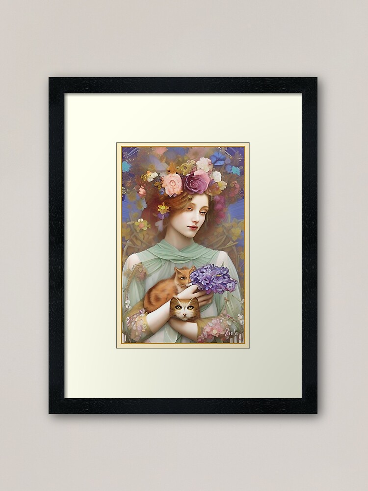 Wall Art Print, Pretty Cute Girl 7 Years