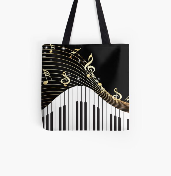 Ivory Keys Piano Music Tote Bag for Sale by SpiceTree