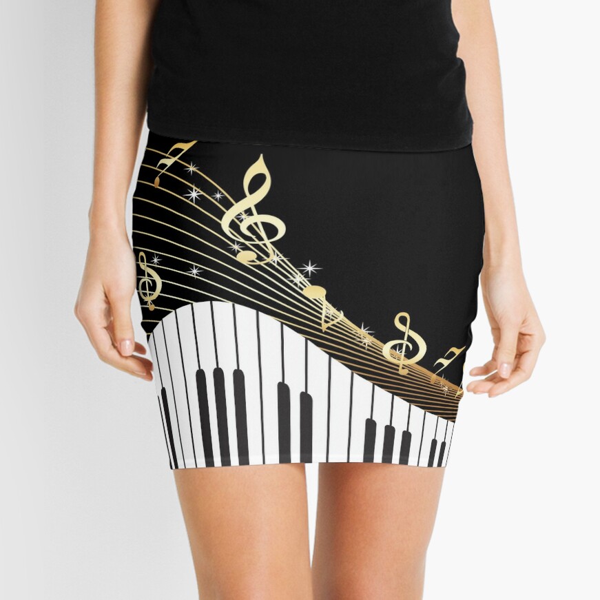 ivory-keys-piano-music-mini-skirt-for-sale-by-spicetree-redbubble