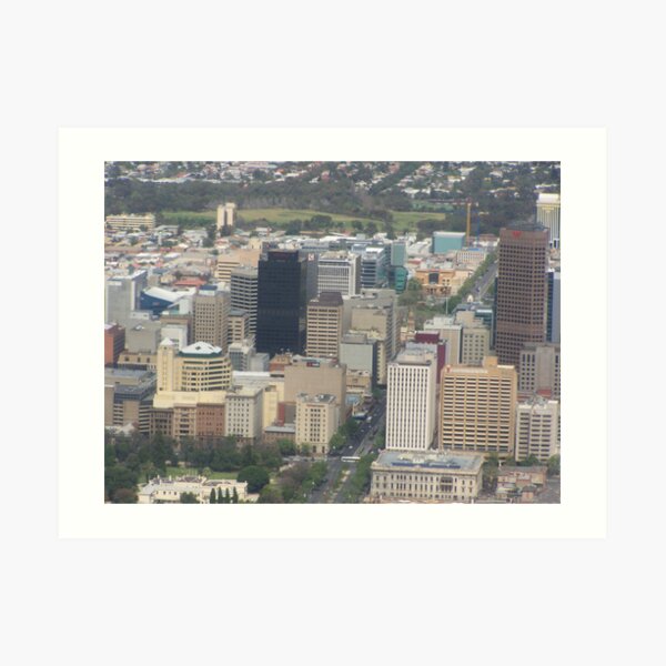 Adelaide City Australia Aerial Art Print