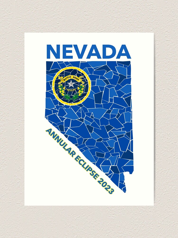 Thumbnail 1 of 3, Art Print, Nevada Annular Eclipse 2023 designed and sold by Eclipse2024.