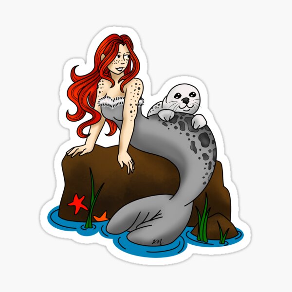 Selkie Sticker For Sale By Artbykarla Redbubble