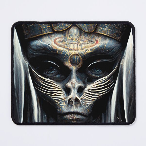 Item preview, Egyptian Pharaoh King God Alien Entity - Horror Fantasy DMT Art designed and sold by jjwalters.