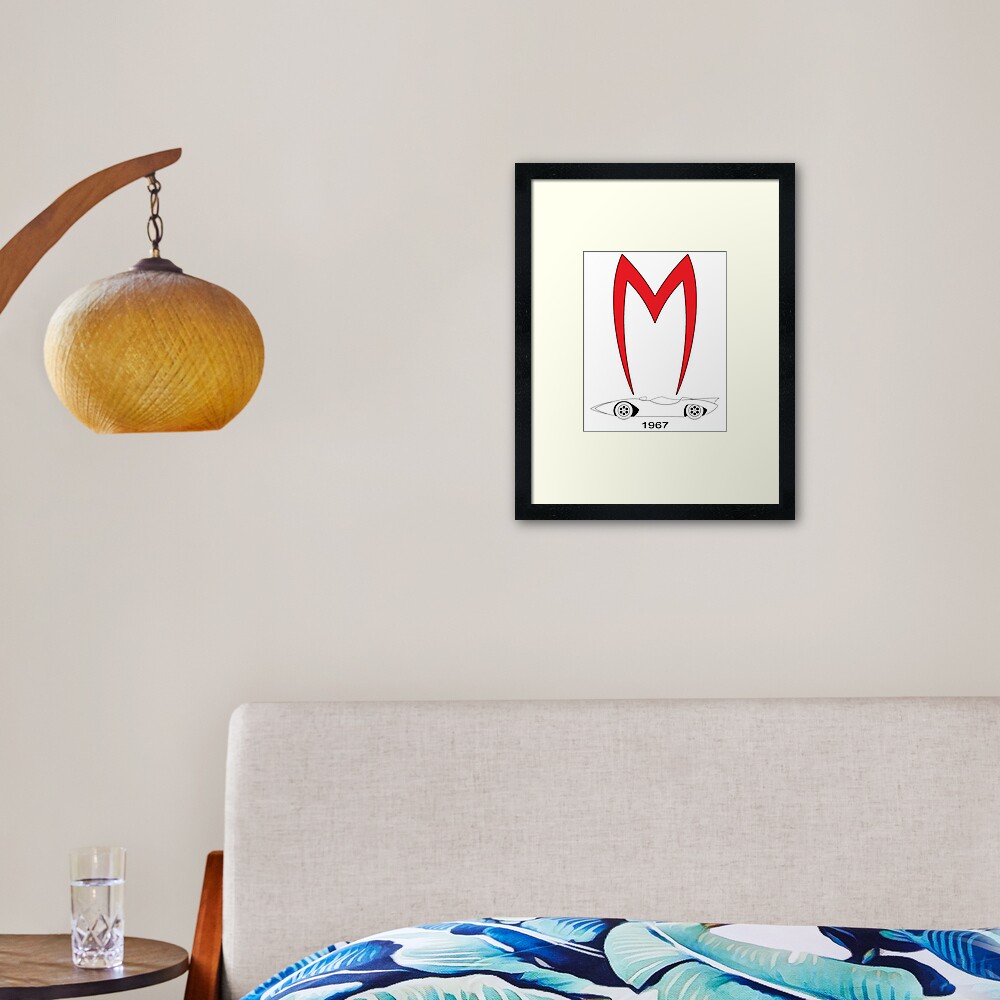 Mach 5 1967 Speed Racer Framed Art Print