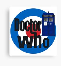 Doctor Who! (White) Canvas Print