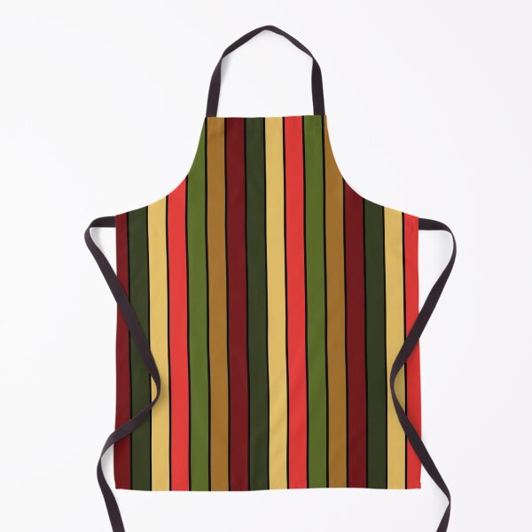 Item preview, Vertical Stripes Vintage Golden Christmas Pattern Black Stripes Variant  designed and sold by quirkycounselor.