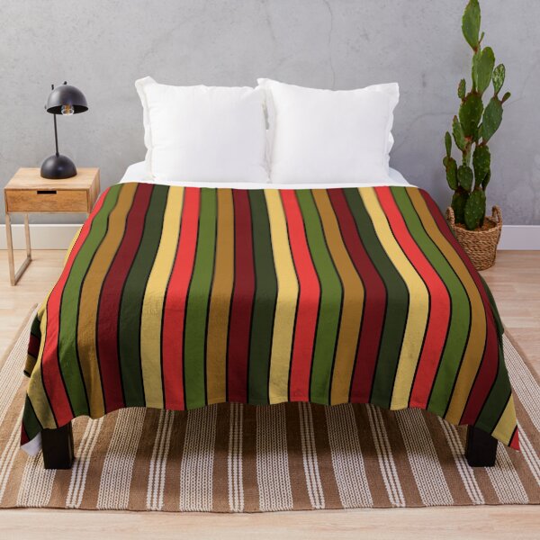 Item preview, Vertical Stripes Vintage Golden Christmas Pattern Black Stripes Variant designed and sold by quirkycounselor.