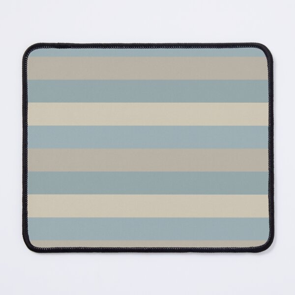 Item preview, Neutral Tones of Tan and Neutral Blue Wide Horizontal Stripe designed and sold by rhombusOnion.