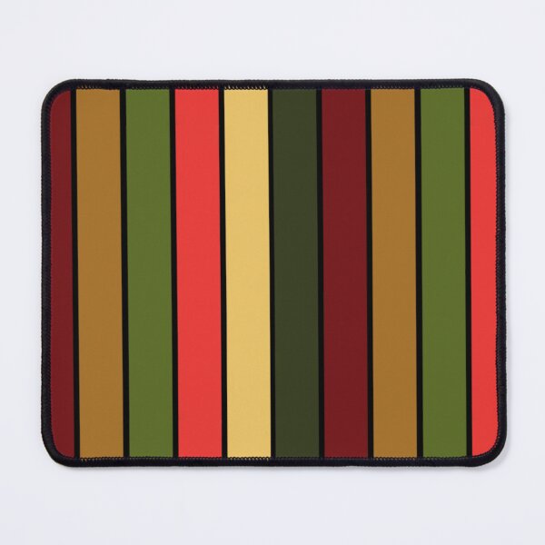 Item preview, Vertical Stripes Vintage Golden Christmas Pattern Black Stripes Reverse Variant designed and sold by quirkycounselor.