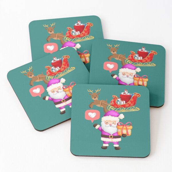 Item preview, Retro vintage pink santa claus designed and sold by DivineLiveShop.