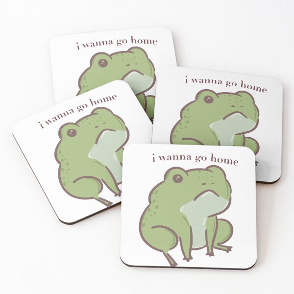 Item preview, I wanna go home Frog designed and sold by BusiestBeeArt.