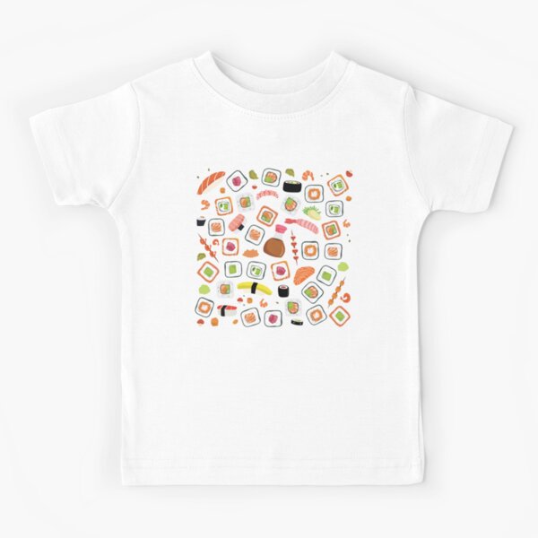 Japanese Sushi Roll Set Kids T-Shirt for Sale by KewaleeTee