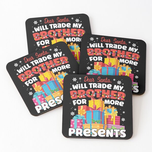 Item preview, Dear Santa Will Trade Brother Matching Sibling Christmas designed and sold by MintedFresh.