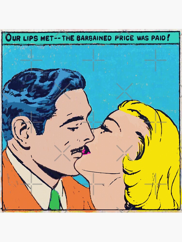 Comic Book Romance Retro Pop Art Style Sticker For Sale By