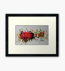 fallen rose Framed Print