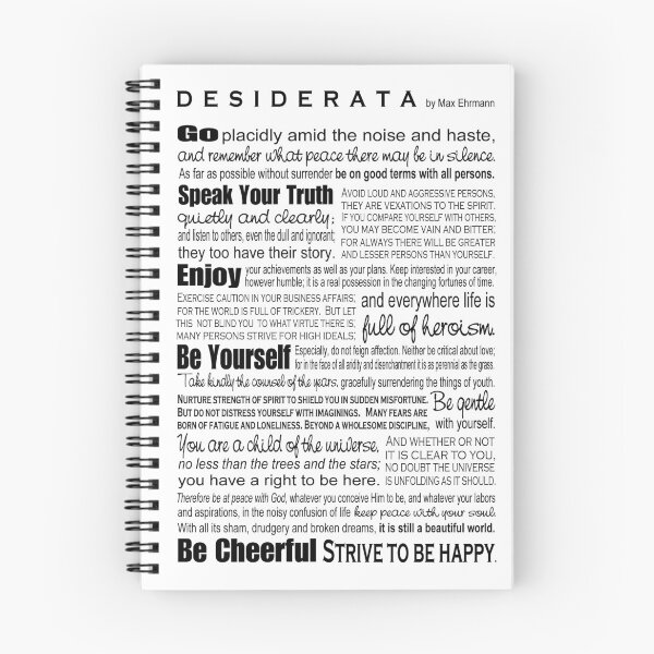 Item preview, Desiderata - Black and White designed and sold by Ginny Gaura.