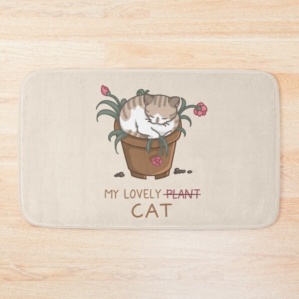 Item preview, Cat Sitting on a Flowerpot designed and sold by dzakiyaatifa.