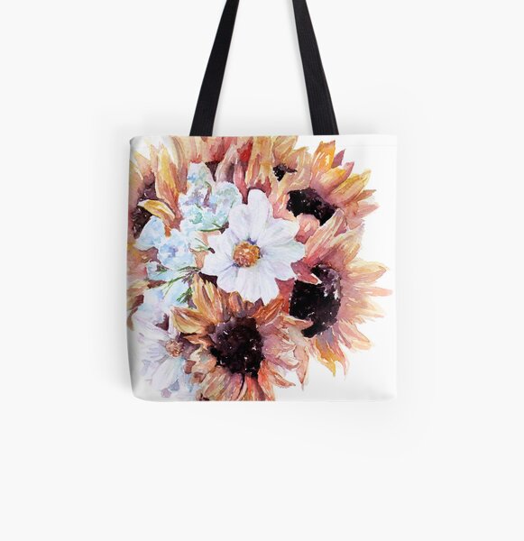 Sunflower Bouquet All Over Print Tote Bag