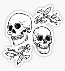 Bones and Leaves Sticker