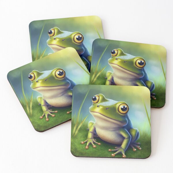Item preview, Cute Happy Smiling Frog designed and sold by MythicPrompts.