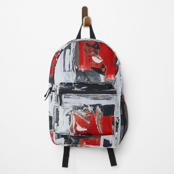 Item preview, Santa style red black white shape abstract designed and sold by Marilena Strambu.