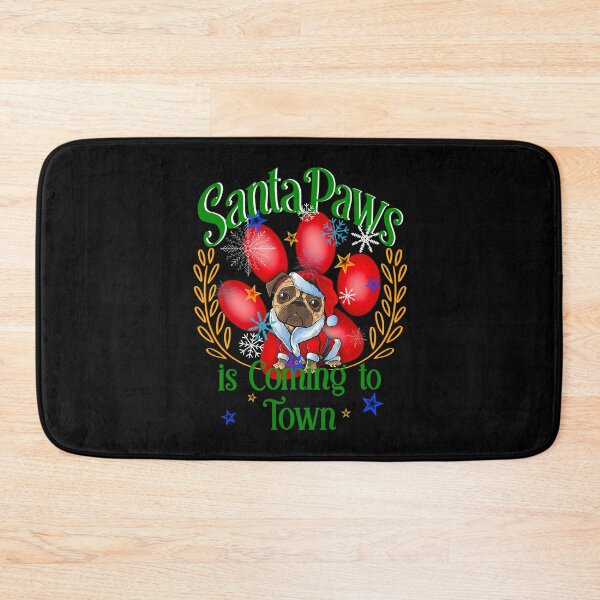 Item preview, Santa Paws is Coming to Town, Christmas Paws, Dog Christmas designed and sold by orangeblue21.