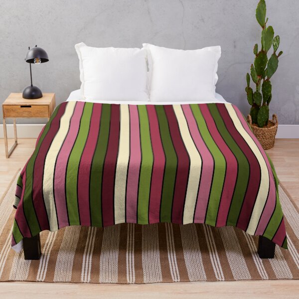 Item preview, Vertical Stripes Vintage Classic Christmas Pattern Black Stripes Reverse Variant designed and sold by quirkycounselor.